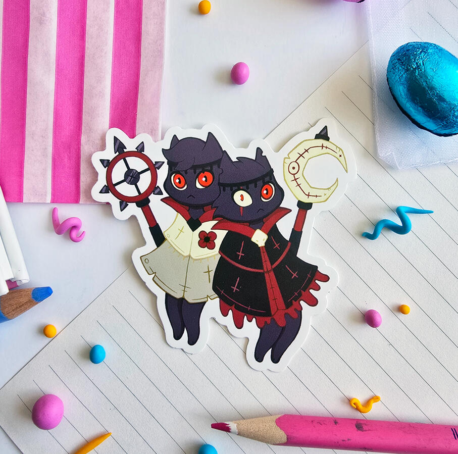 Aym and Bal - Cult of the Lamb Sticker