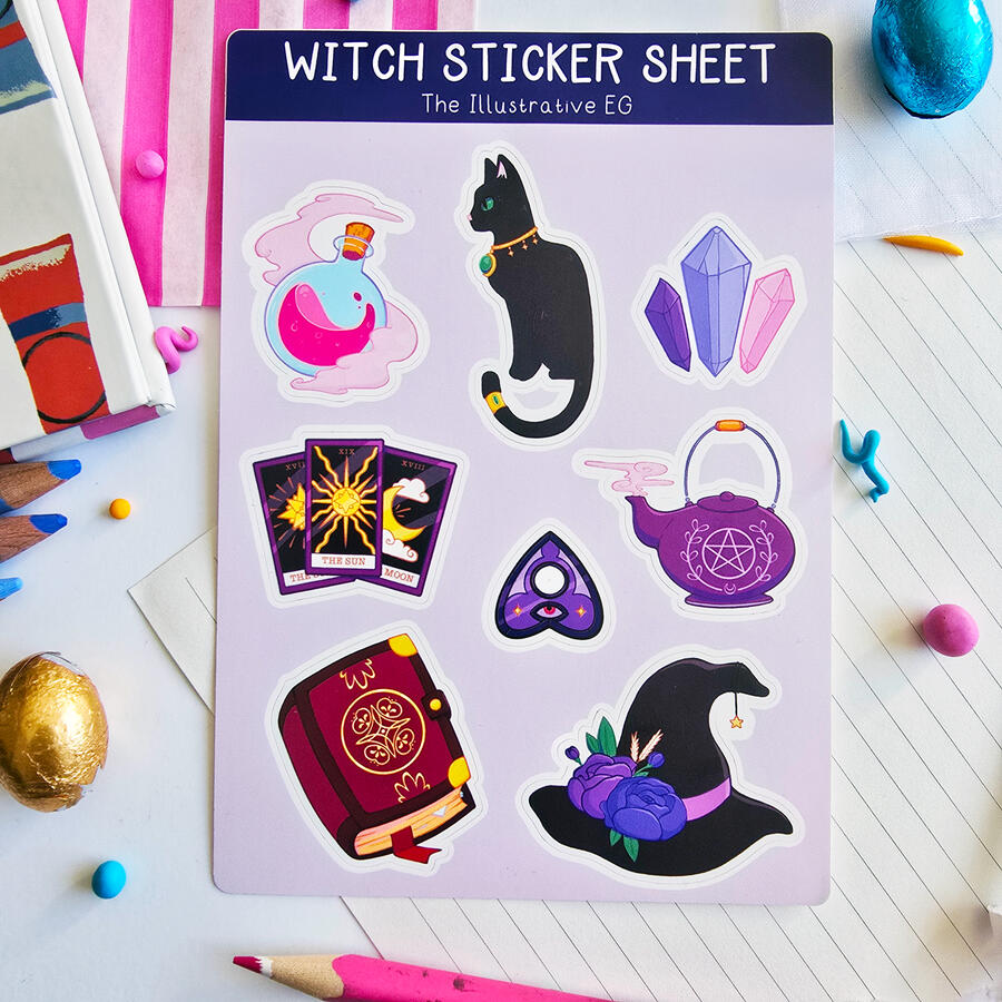 Witch Sticker Sheet